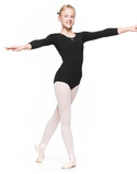 KLARA – body baletowe młodzieżowe czarne