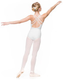 JULIA – body baletowe młodzieżowe białe