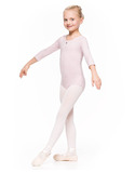 KLARA – body baletowe dziecięce różowe