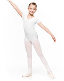 CARMEN – body baletowe dziecięce białe