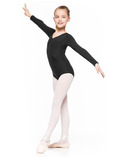 MIRTA – body baletowe dziecięce czarne
